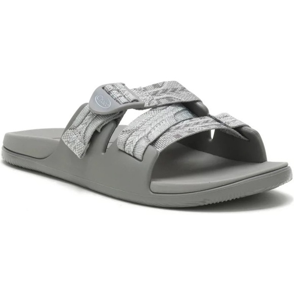 Chaco Shoes - Women's Chillos Slides PIERCE STEEPLE GRAY